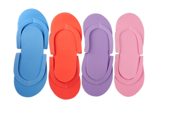 голубой/желтый цвет/комплект тапочки пены Pedicure красных инструментов искусства ногтя устранимый