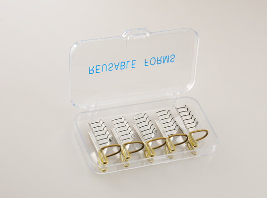 многоразовый ноготь серебра/золота формирует инструменты искусства ногтя для искусства ногтя делая кривый c