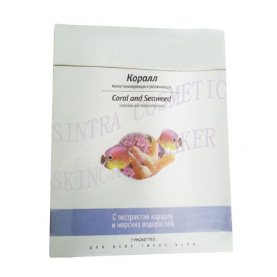Шелк коллагена Moisturizing лицевой лицевой щиток гермошлема MM-06 маски, коралла и Seaweed