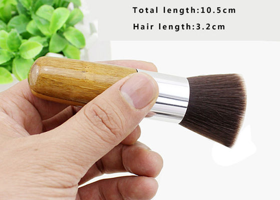 Малая щетка для стороны, щетка состава буфера буфера Bamboo ручки Kabuki плоская